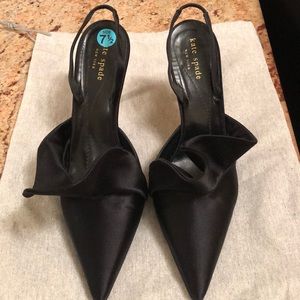 Kate Spade Vintage Silk Heels 7.5
